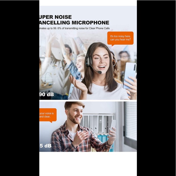 NIB tecknet wireless Bluetooth headphone - Picture 2 of 6